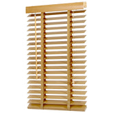 Sekey real wood blind - natural wood color - 50 mm slats with natural wood look